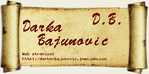 Darka Bajunović vizit kartica